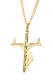 Men's Small Lineman Cross Necklace - John 1:4