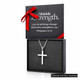 Women's Small Philippians 4:13 Cross Necklace