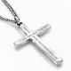 Men's Philippians 4:13 Flag Cross Necklace - Philippians 4:13