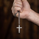 Men's Philippians 4:13 Flag Cross Necklace - Philippians 4:13