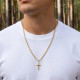 Stainless Men's Send Me Cross Pendant- Isaiah 6:8