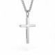 Stainless Men's Send Me Cross Pendant- Isaiah 6:8