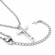 Stainless Women's Send Me Cross Necklace- Isaiah 6:8