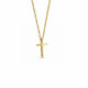 Stainless Women's Send Me Cross Necklace- Isaiah 6:8
