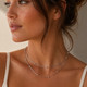 Women's Zechariah 4:6 Bead Station Double Necklace