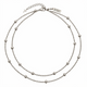 Women's Zechariah 4:6 Bead Station Double Necklace