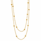 Women's Zechariah 4:6 Bead Station Double Necklace