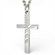 Women's Small Philippians 4:13 Flag Cross Necklace- Philippians 4:13