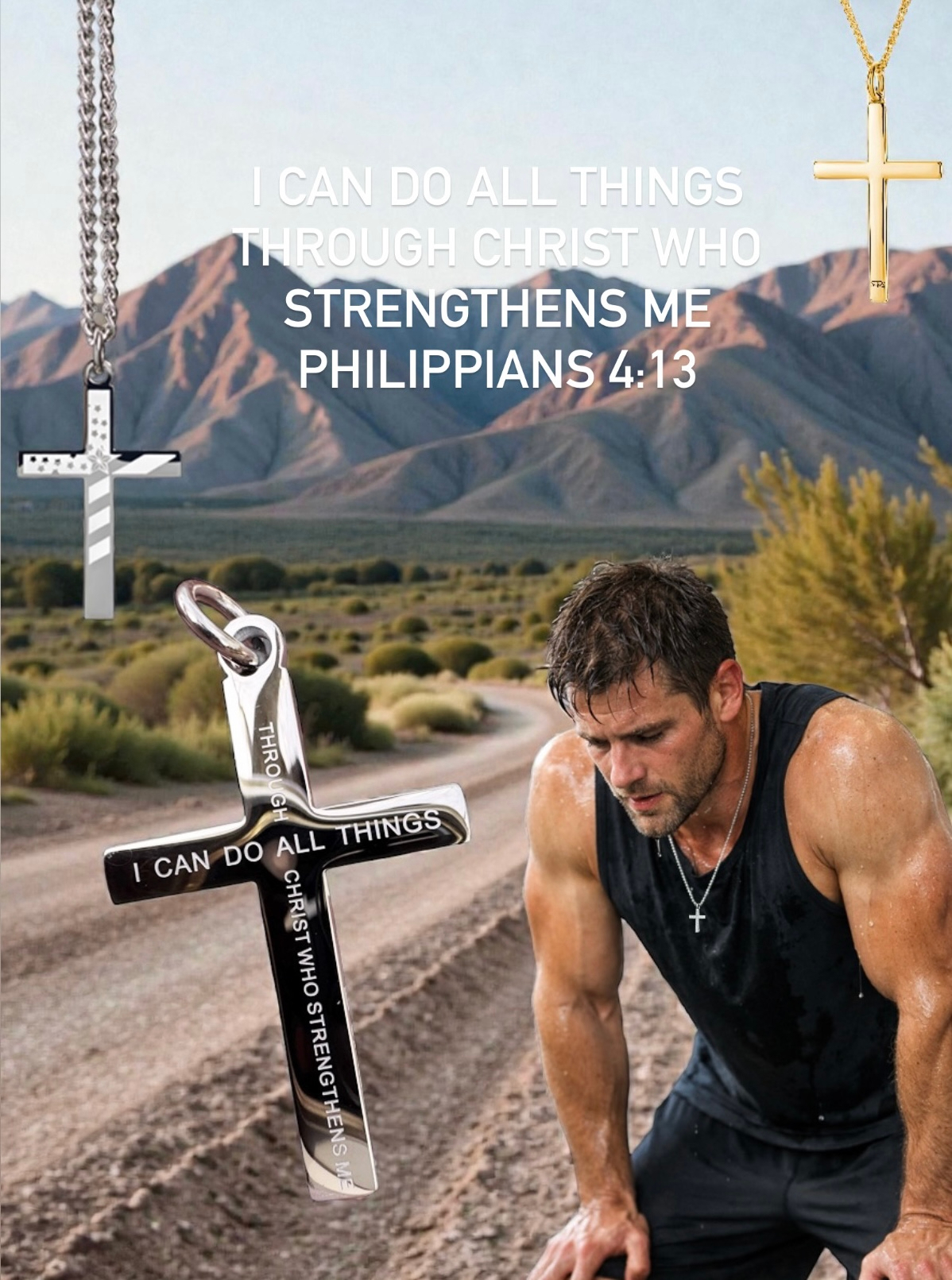 Lifestyle image Phil 4:13 Cross