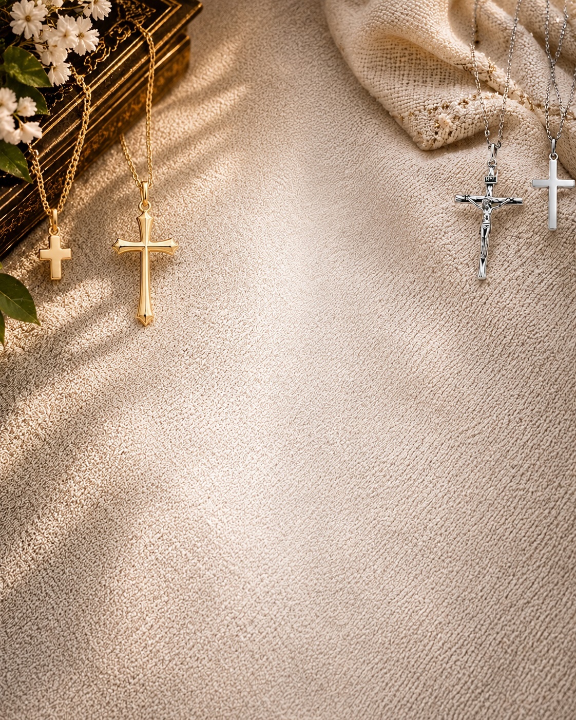 Christian Cross Jewelry With Bible Verses For men and women