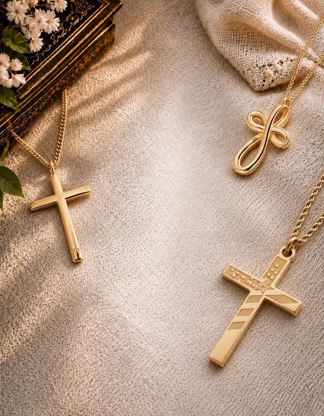 14K Gold & Gold Plated Christian Jewelry - Elegant Scripture Necklaces for Men and Women by Shields of Strength