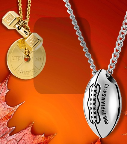 Fitness and Sports Jewelry with inscribed Scripture 