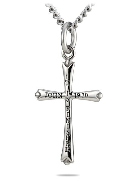 Women's Mini Thin Cross Necklace-John 19:30