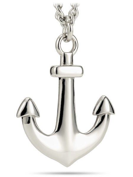 Men's Large Anchor Necklace Hebrews 6:19 Christian