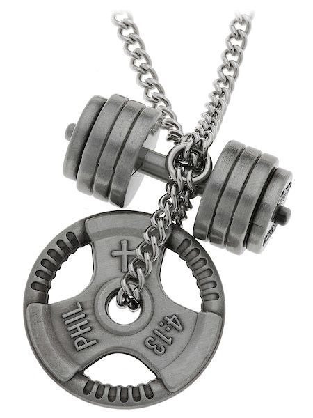 Herren Antik Finish Kombi Halskette - Phil 4:13 Stapelplatte / Phil 4:13 Griffplatte - Bild 5 von 8