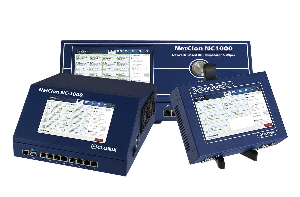 NetClon-Disk Duplicator and Wipe HDD/SSD/Flash tool