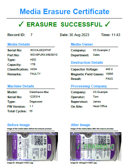 SDD Master Hard Drive Degausser | Tape Degausser