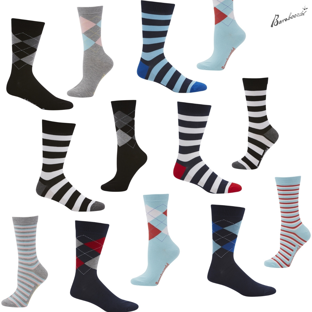 Bamboozld Business Socks - Stripes & Shapes