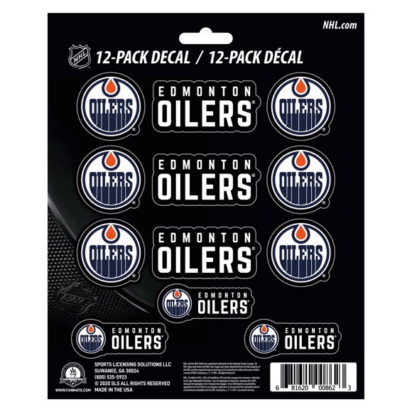 Edmonton Oilers NHL Mini Decals Dragon Sports