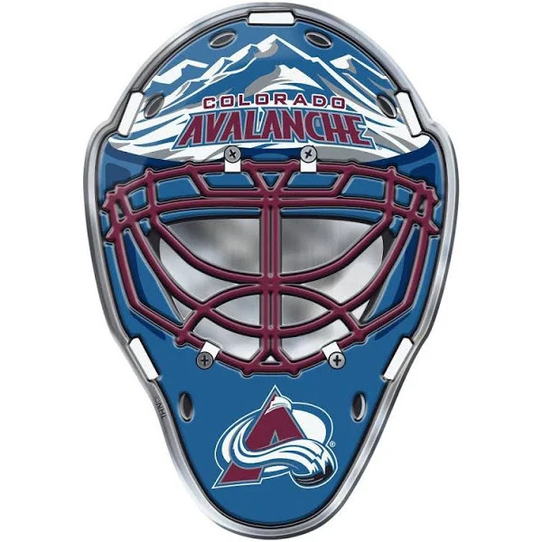 Colorado Avalanche NHL Embossed Aluminum Helmet Emblem Dragon Sports