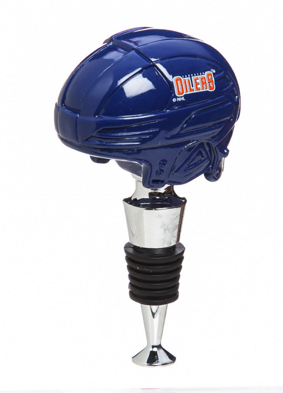 Edmonton Oilers NHL Helmet Wine Bottle Stopper Dragon Sports