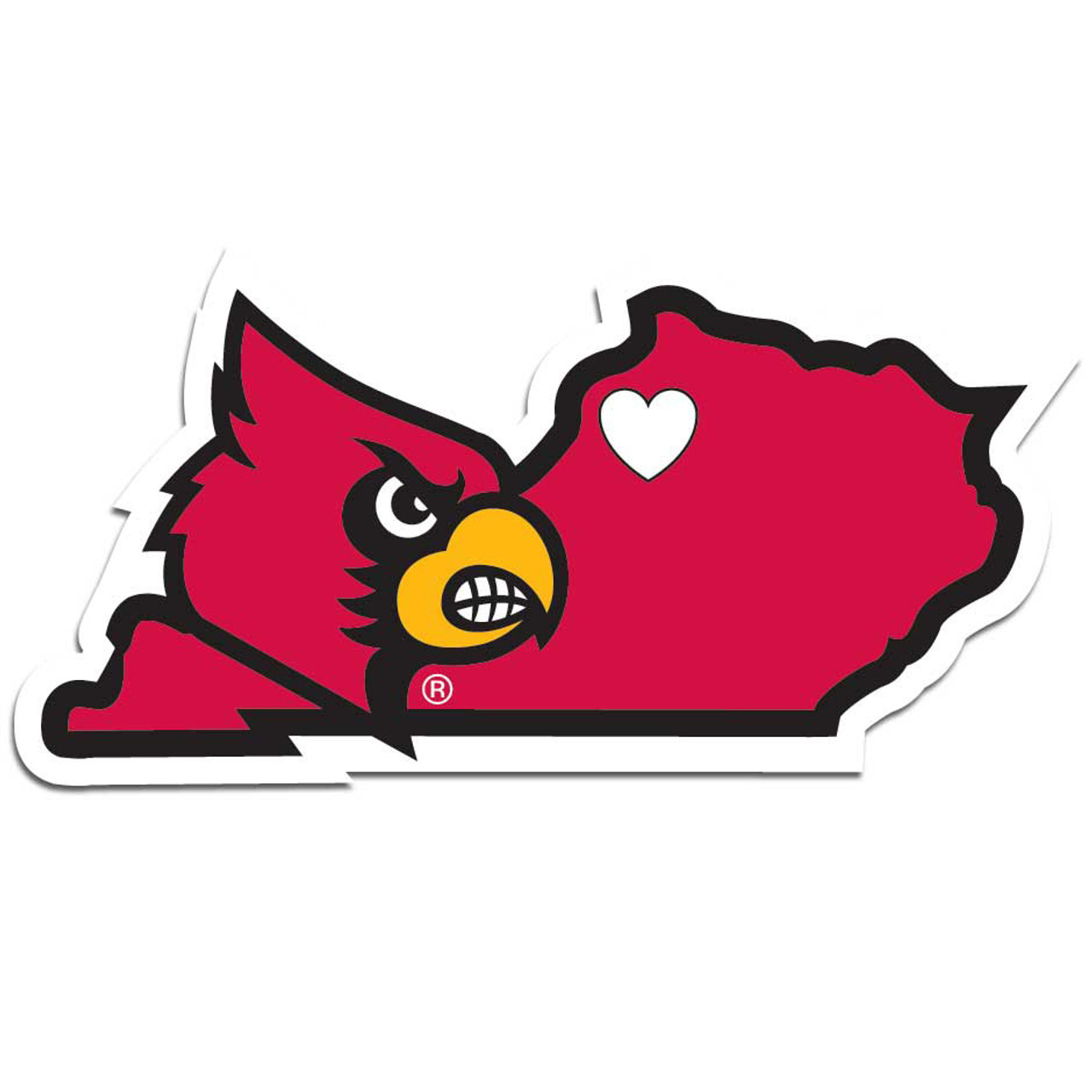 Louisville Cardinals NCAA Team Logo Mini Decals - Dragon Sports