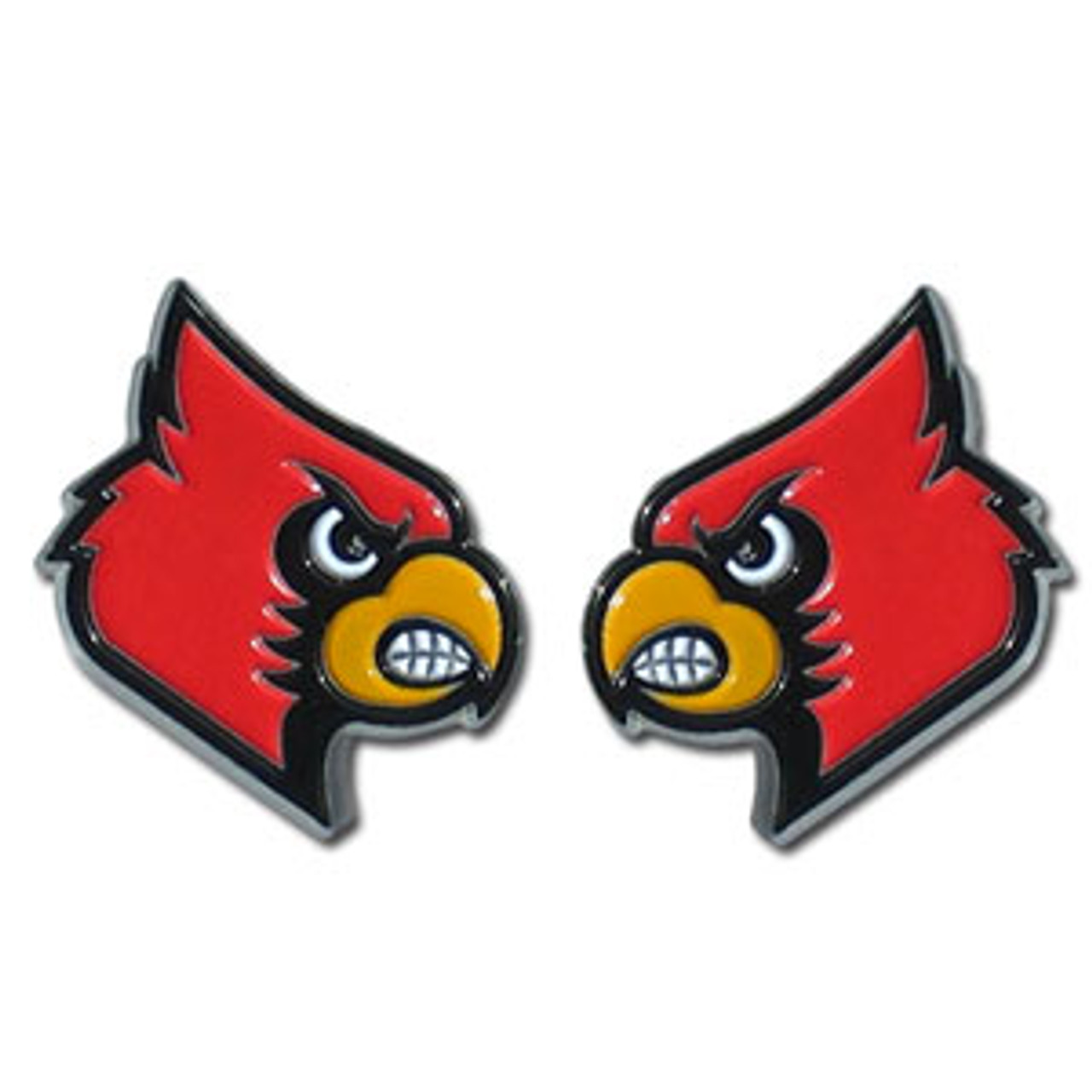  NCAA Louisville Cardinals Stud Earrings : Sports Fan Earrings  : Sports & Outdoors