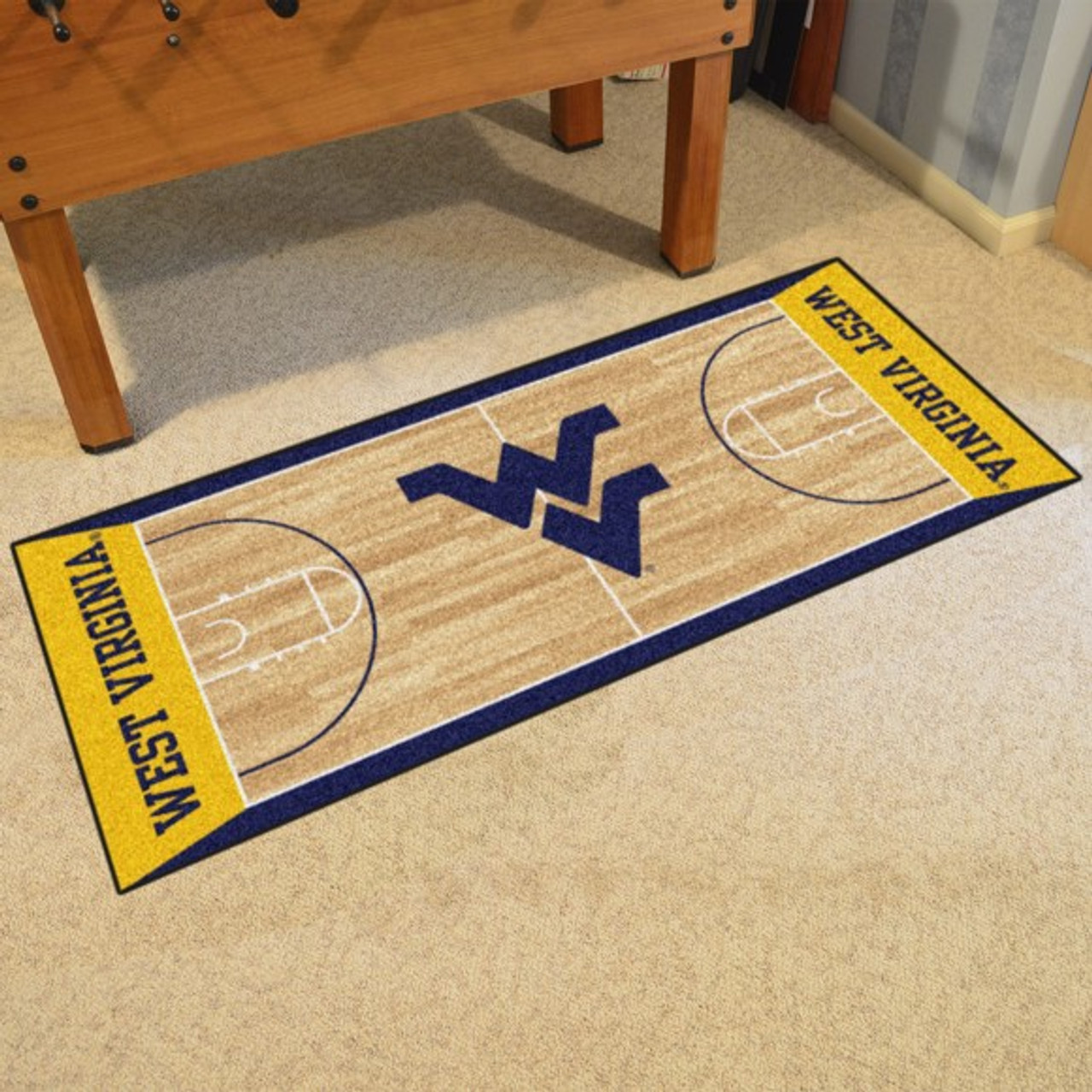 West Virginia Basketball Court Runner Dragon Sports West Virginia Basketball Court Runner Dragon Sports