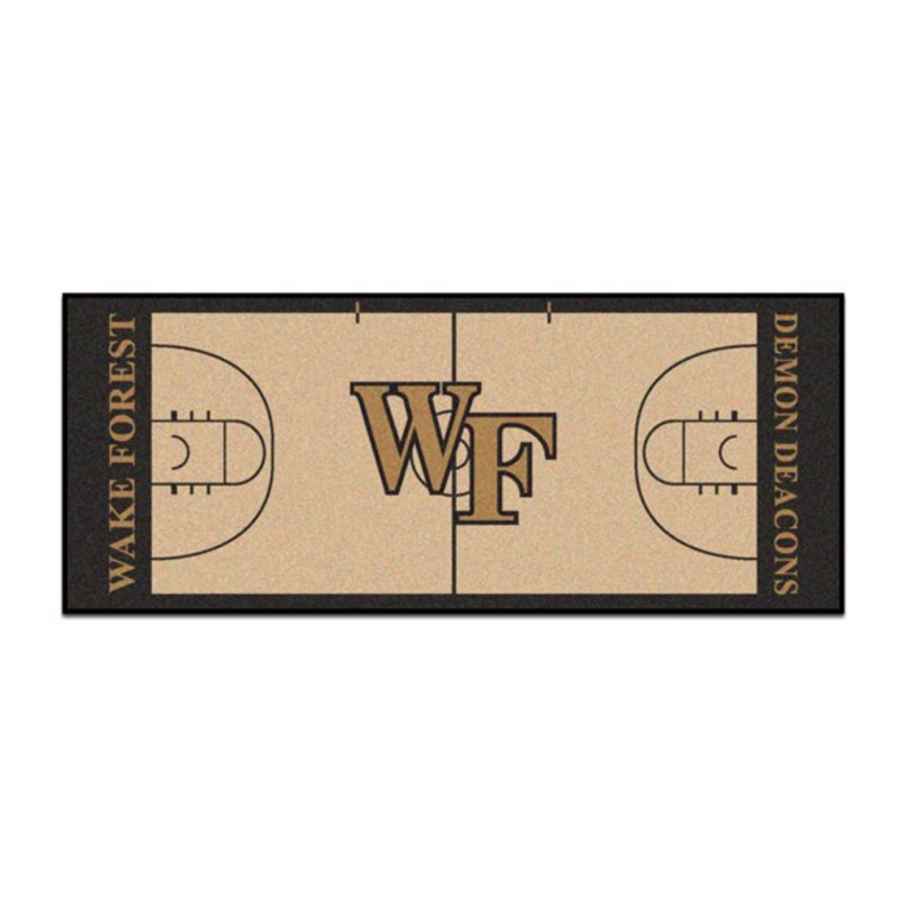 Wake Forest Basketball Court Runner Dragon Sports