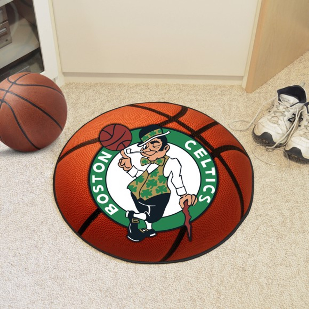 Boston Celtics Basketball Mat Celtics Logo Dragon Sports