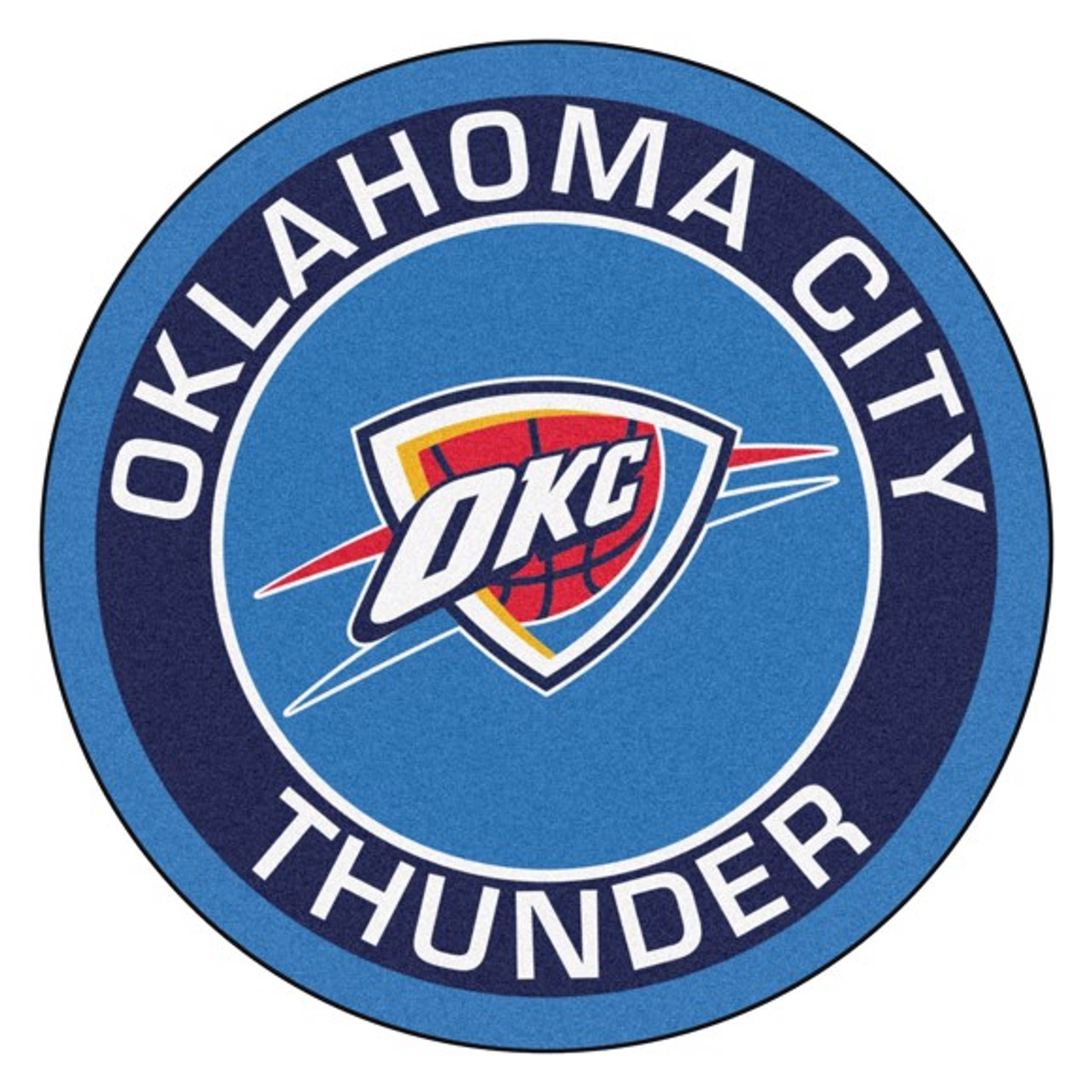 Oklahoma City Thunder Roundel Logo Mat Dragon Sports