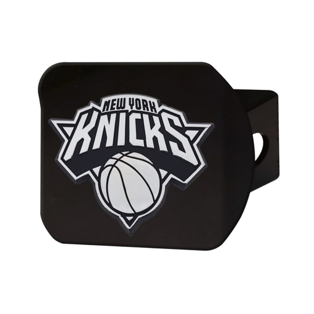 New York Knicks NBA Black Hitch Cover Chrome 3D Logo