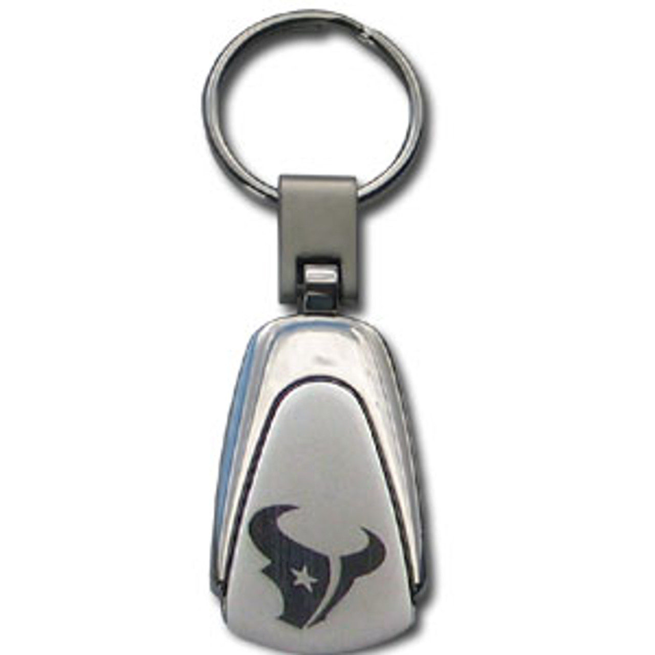 Houston Texans NFL Laser Etched Steel Tear Drop Key Chain Ring - Dragon  Sports