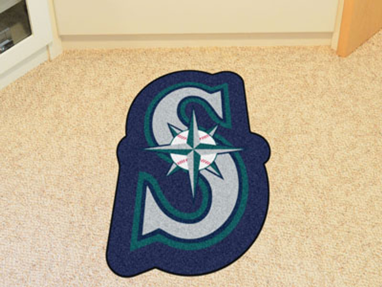 Seattle Mariners Mascot Mat - S Compass Logo - Dragon Sports