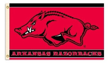 Razorback Red Color Code Arkansas Razorbacks 3 Ft X 5 Ft Flag Red Black - Dragon Sports