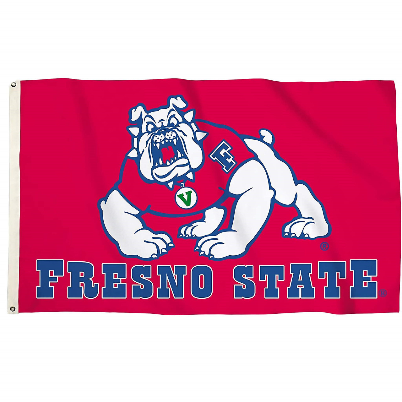 Black 3x5 Fresno State Flag With Fresno State Bulldog Logo – A To Z Flags, LLC