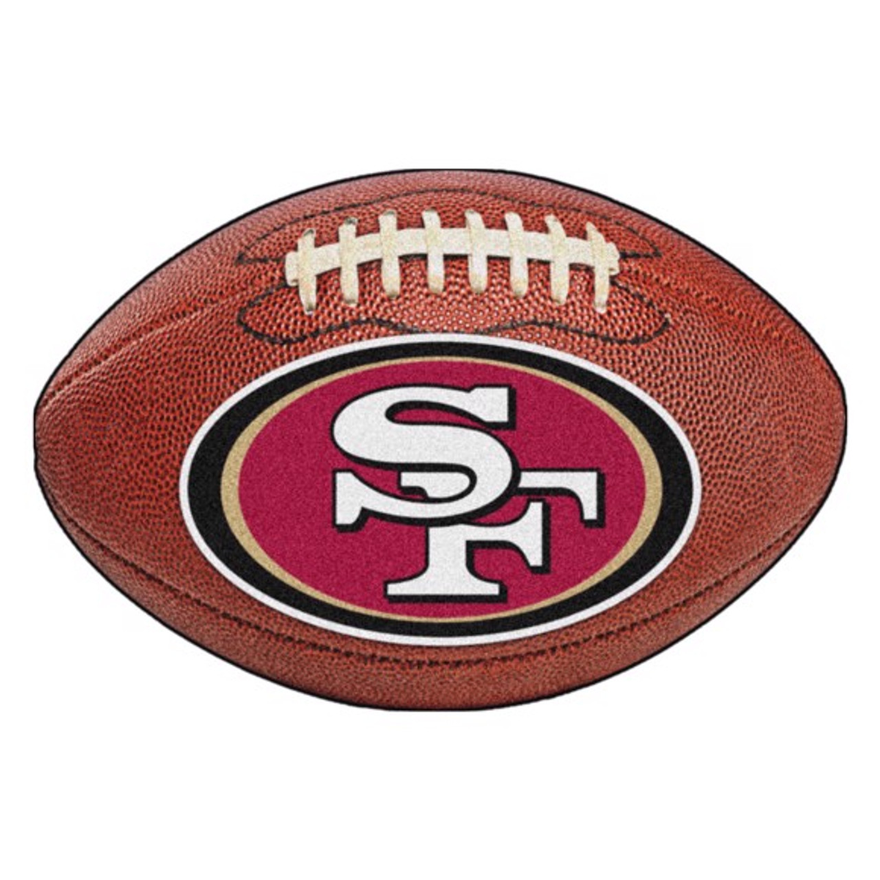 San Francisco 49ers Logo Football Mat