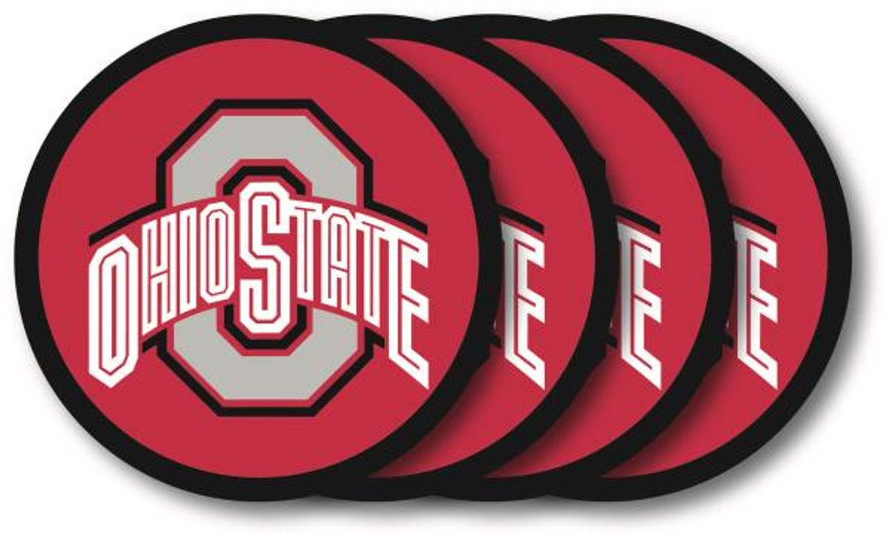 Ohio State vintage program cover coasters with gold trim Ohio State vintage program cover coasters with gold trim