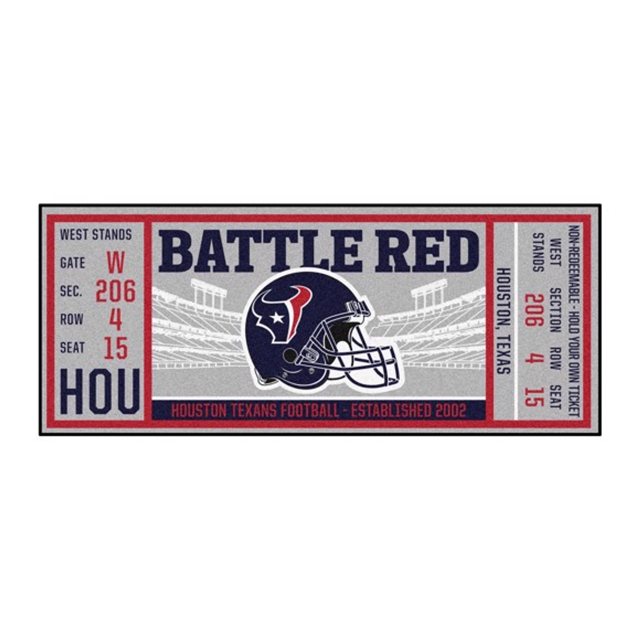 Houston Texans Ticket Runner Dragon Sports