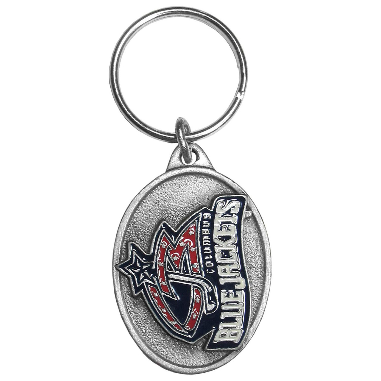 Columbus Blue Jackets Metal Keychain Ring - Ohio Sports Shop