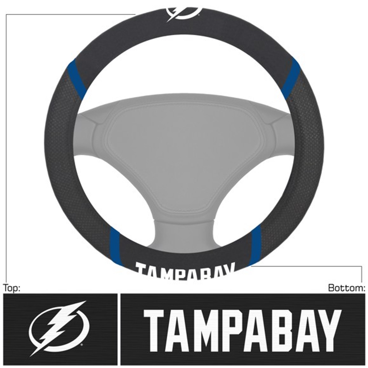 Tampa Bay Lightning Chrome Color Hitch Cover