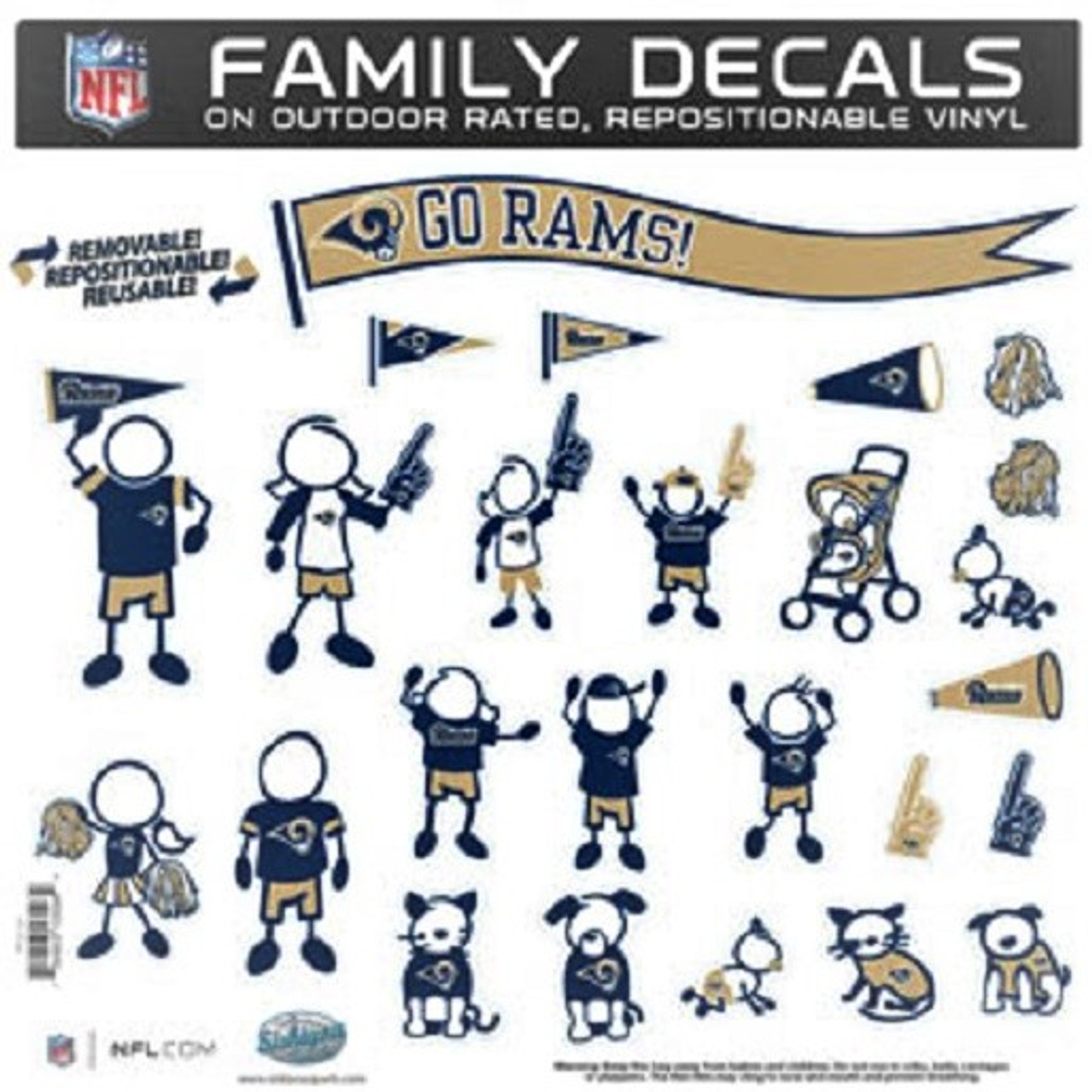 la rams decal