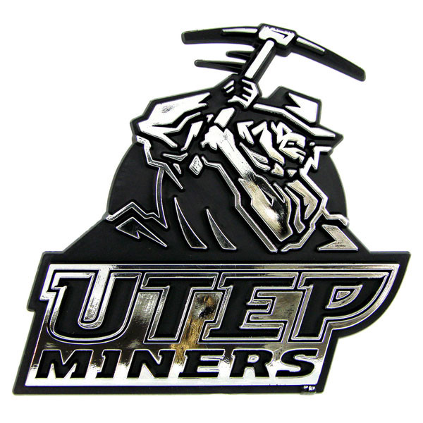Set Di 2 Adesivi Fustellati Utep Miners - Decalcomanie In Vinile Per Auto - 10,2 Cm - Prodotto Ufficiale NCAA