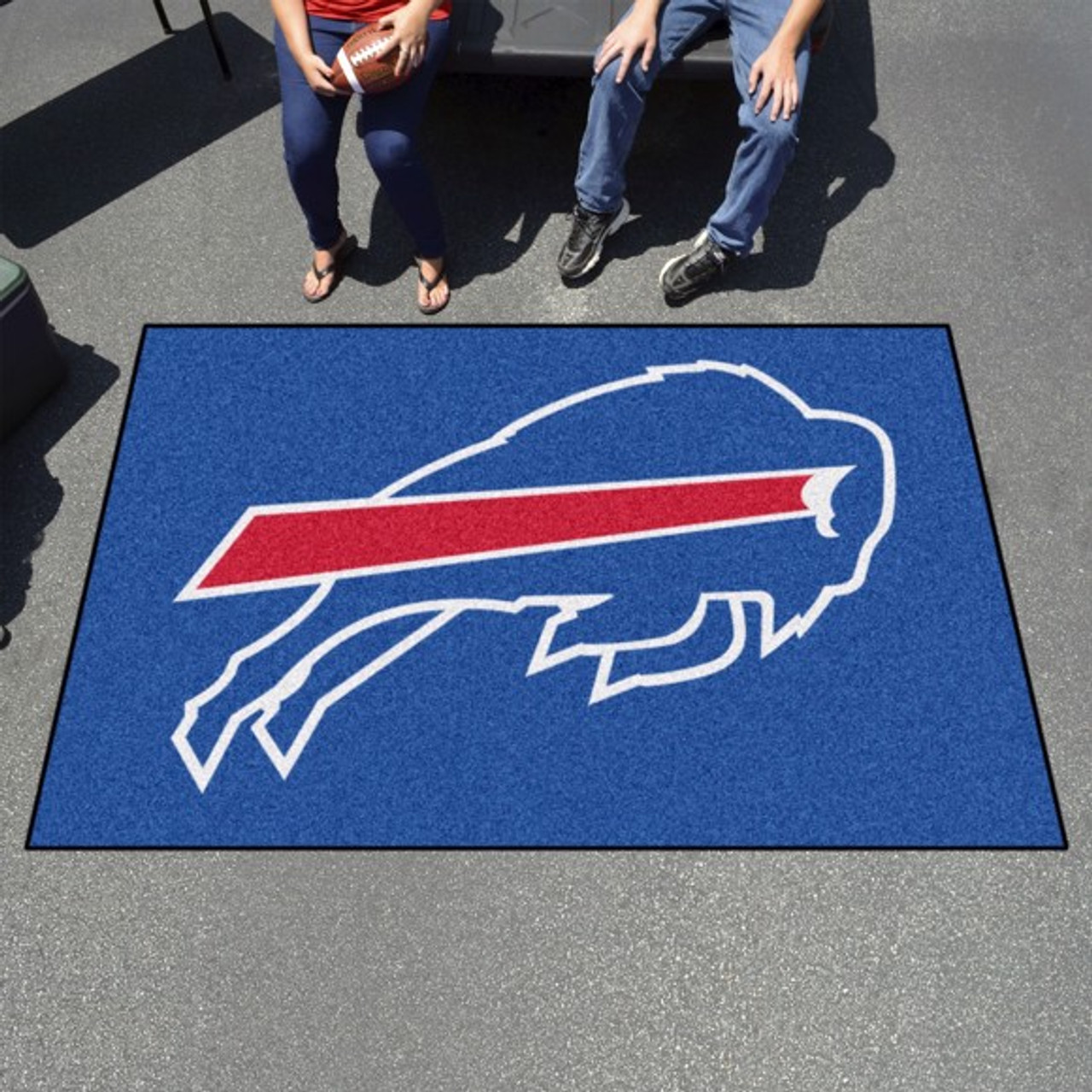 Officially Licensed NFL Buffalo Bills Plush Rug w/Vintage Logo