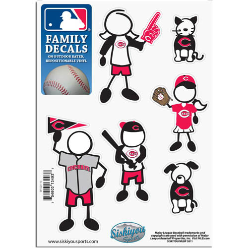 Cincinnati Reds MLB Family Decal Sticker Set - Dragon Sports