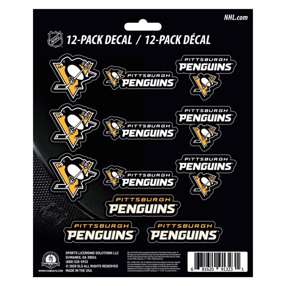 Pittsburgh Penguins NHL Mini Decals Dragon Sports