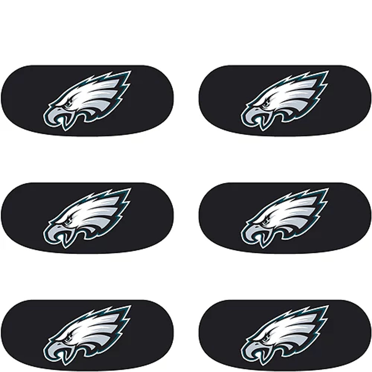 Philadelphia Eagles Logo Eye Black Strip Stickers 6ct - Dragon Sports