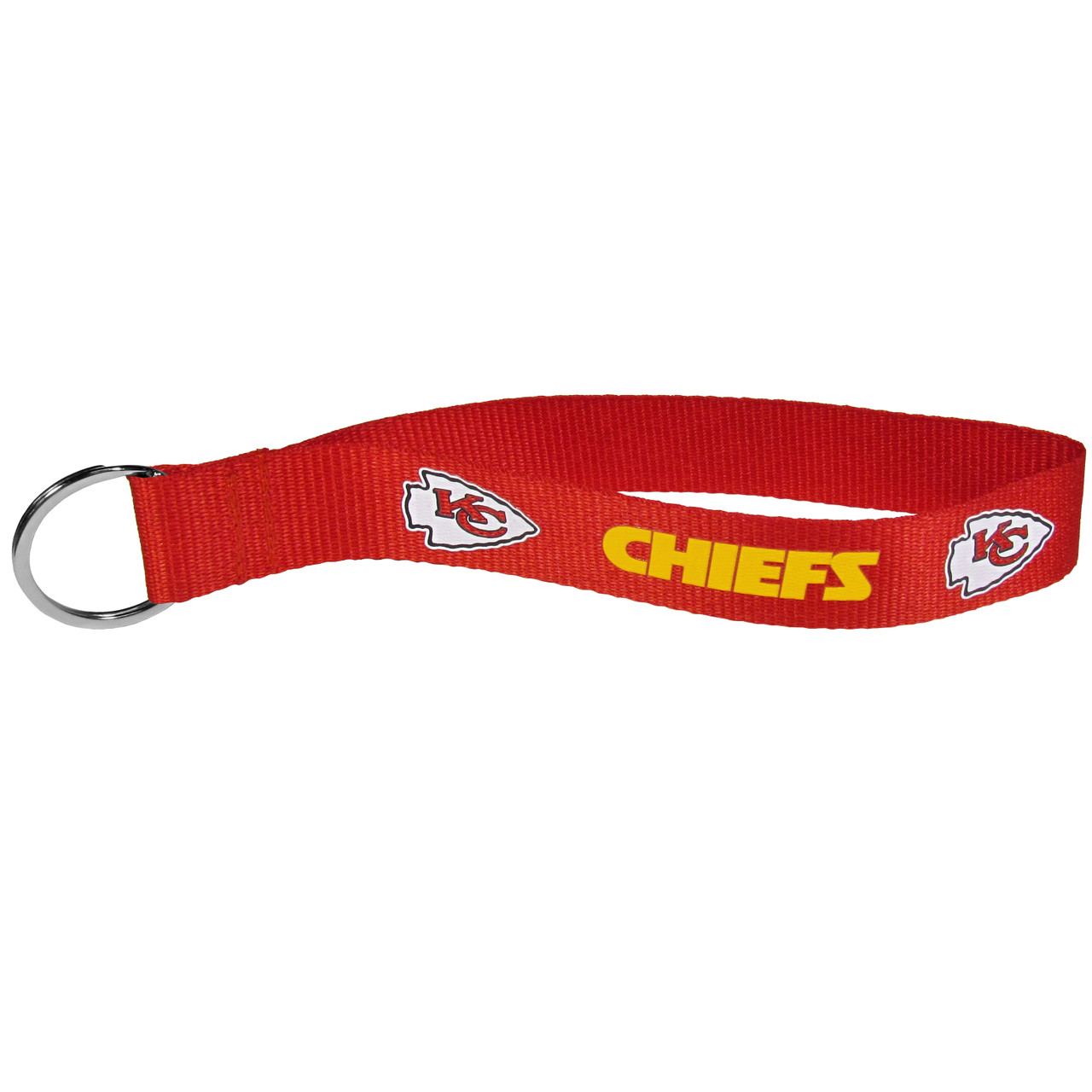 Kansas City Chiefs Lanyard Keychain Black Red