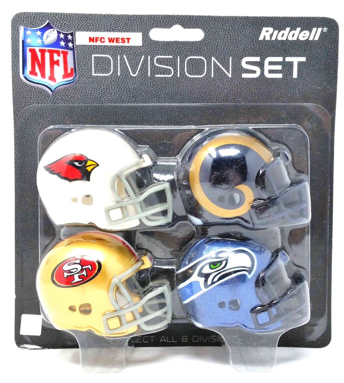 NFL NFC West Division Helmet Pocket Pro Set