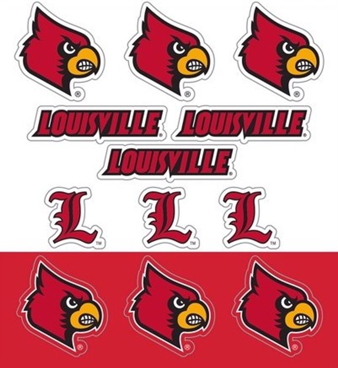 Louisville Cardinals 4-Inch Round Baseball Vinyl Decal Sticker - College  Fabric Store